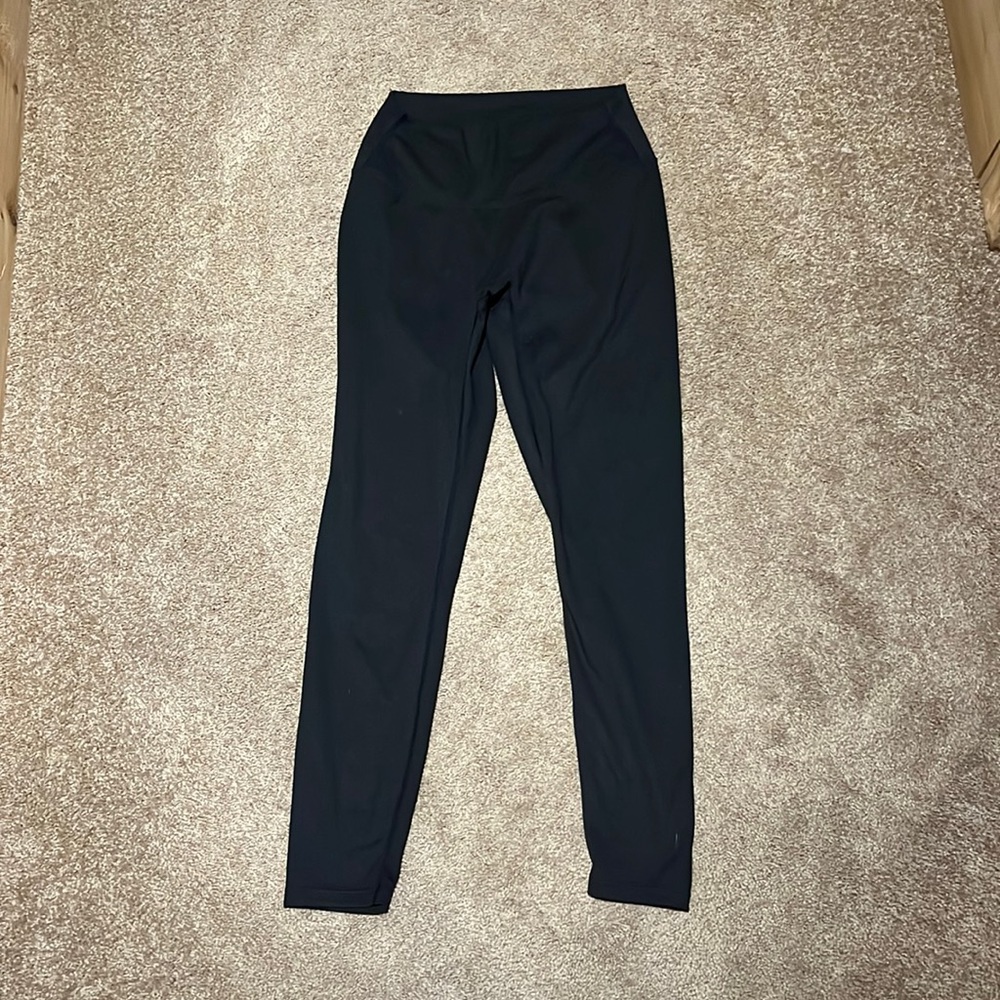 Knock off black lulu leggings, elastic waist band.